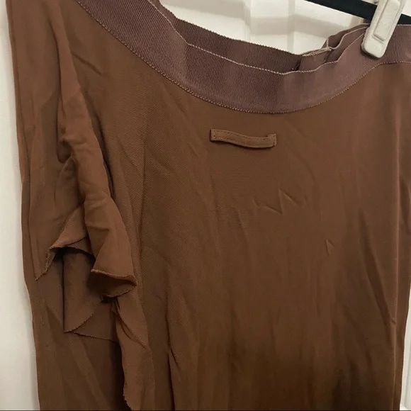 Jean Paul Gauthier Brown Midi Asymmetrical Skirt - Picture 7 of 7